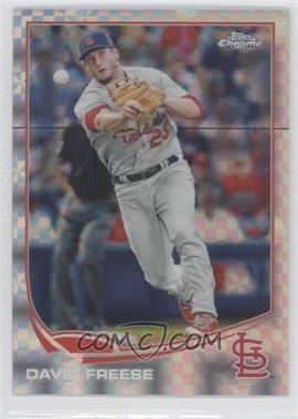 2013 Topps Chrome - [Base] - X-Fractor #135 - David Freese