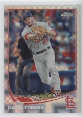 2013 Topps Chrome - [Base] - X-Fractor #135 - David Freese