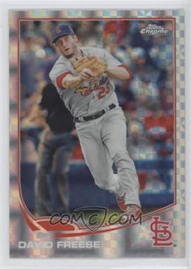 2013 Topps Chrome - [Base] - X-Fractor #135 - David Freese