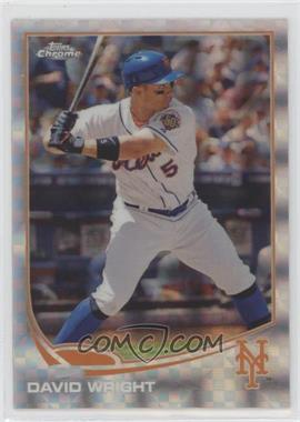 2013 Topps Chrome - [Base] - X-Fractor #142 - David Wright [EX to NM]