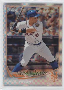 2013 Topps Chrome - [Base] - X-Fractor #142 - David Wright