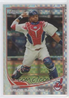 2013 Topps Chrome - [Base] - X-Fractor #21 - Carlos Santana