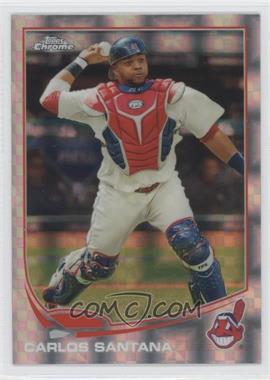 2013 Topps Chrome - [Base] - X-Fractor #21 - Carlos Santana