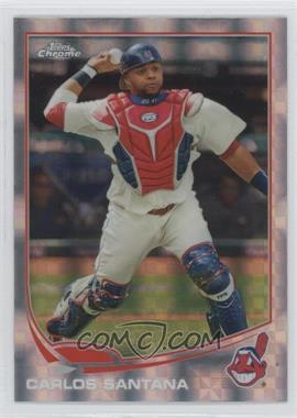 2013 Topps Chrome - [Base] - X-Fractor #21 - Carlos Santana