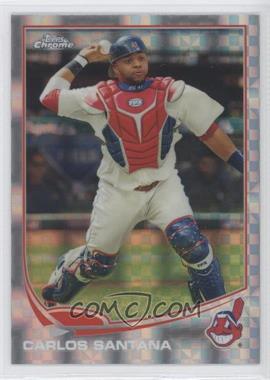 2013 Topps Chrome - [Base] - X-Fractor #21 - Carlos Santana