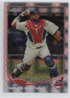 2013 Topps Chrome - [Base] - X-Fractor #21 - Carlos Santana