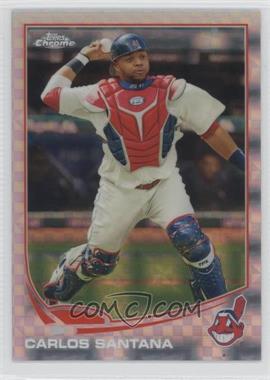 2013 Topps Chrome - [Base] - X-Fractor #21 - Carlos Santana