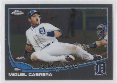 2013 Topps Chrome - [Base] #100.1 - Miguel Cabrera (White Jersey; Sliding)