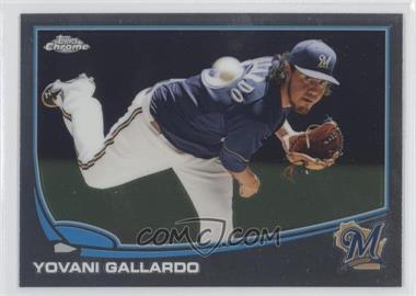 2013 Topps Chrome - [Base] #13 - Yovani Gallardo