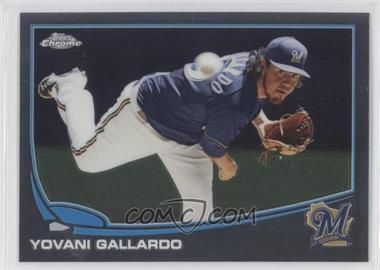 2013 Topps Chrome - [Base] #13 - Yovani Gallardo