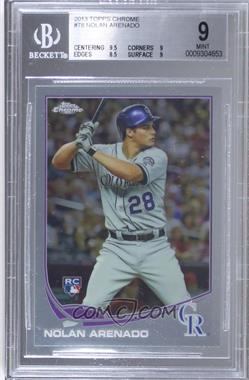 2013 Topps Chrome - [Base] #78 - Nolan Arenado [BGS 9 MINT]