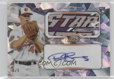 2013 Topps Finest - Autograph Jumbo Relic Rookie Refractor - Atomic #AJR-DB - Dylan Bundy /5