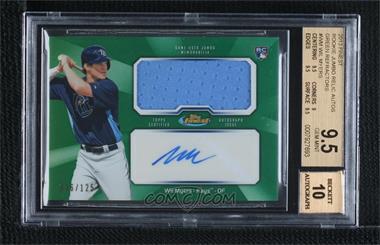 2013 Topps Finest - Autograph Jumbo Relic Rookie Refractor - Green #AJR-WM - Wil Myers /125 [BGS 9.5 GEM MINT]