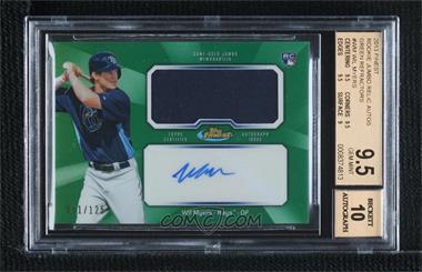 2013 Topps Finest - Autograph Jumbo Relic Rookie Refractor - Green #AJR-WM - Wil Myers /125 [BGS 9.5 GEM MINT]