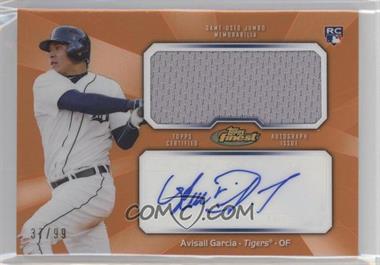 2013 Topps Finest - Autograph Jumbo Relic Rookie Refractor - Orange #AJR-AG - Avisail Garcia /99