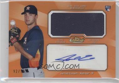 2013 Topps Finest - Autograph Jumbo Relic Rookie Refractor - Orange #AJR-JC - Jarred Cosart /99