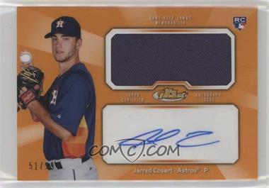 2013 Topps Finest - Autograph Jumbo Relic Rookie Refractor - Orange #AJR-JC - Jarred Cosart /99