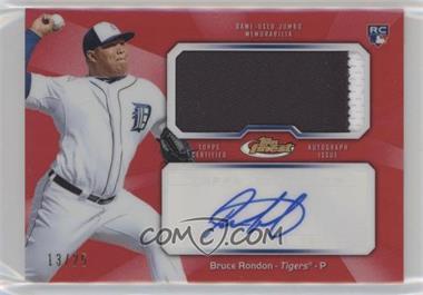 2013 Topps Finest - Autograph Jumbo Relic Rookie Refractor - Red #AJR-BR - Bruce Rondon /25