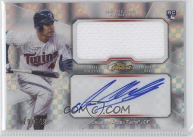 2013 Topps Finest - Autograph Jumbo Relic Rookie Refractor - X-Fractor #AJR-OA - Oswaldo Arcia /149