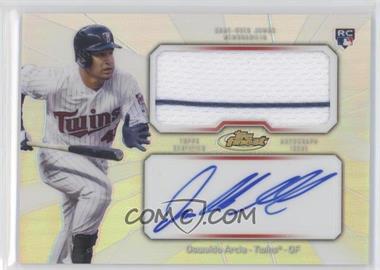 2013 Topps Finest - Autograph Jumbo Relic Rookie Refractor #AJR-OA - Oswaldo Arcia