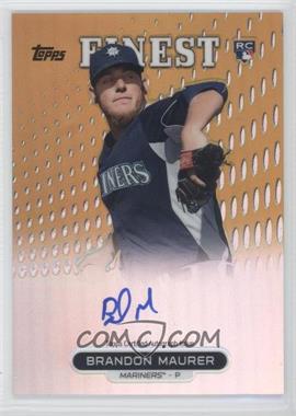 2013 Topps Finest - Autograph Rookie Refractor - Gold #RA-BM - Brandon Maurer /50