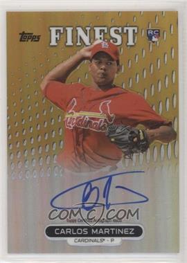 2013 Topps Finest - Autograph Rookie Refractor - Gold #RA-CM - Carlos Martinez /50