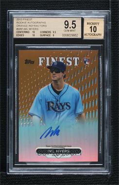2013 Topps Finest - Autograph Rookie Refractor - Gold #RA-WM - Wil Myers /50 [BGS 9.5 GEM MINT]