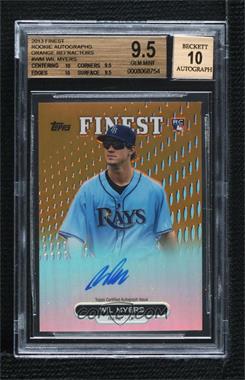 2013 Topps Finest - Autograph Rookie Refractor - Gold #RA-WM - Wil Myers /50 [BGS 9.5 GEM MINT]