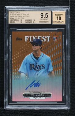 2013 Topps Finest - Autograph Rookie Refractor - Gold #RA-WM - Wil Myers /50 [BGS 9.5 GEM MINT]