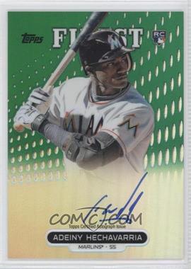 2013 Topps Finest - Autograph Rookie Refractor - Green #RA-AH - Adeiny Hechavarria /125