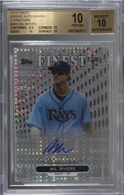 2013 Topps Finest - Autograph Rookie Refractor - X-Fractor #RA-WM - Wil Myers /149 [BGS 10 PRISTINE]