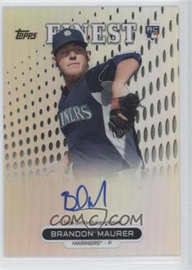 2013 Topps Finest - Autograph Rookie Refractor #RA-BM - Brandon Maurer