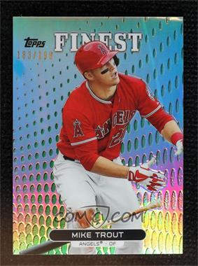 2013 Topps Finest - [Base] - Green Refractor #1 - Mike Trout /199