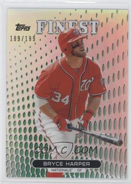 2013 Topps Finest - [Base] - Green Refractor #100 - Bryce Harper /199