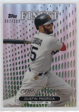 2013 Topps Finest - [Base] - Green Refractor #14 - Dustin Pedroia /199