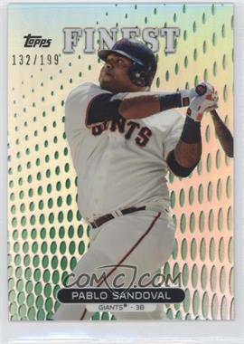 2013 Topps Finest - [Base] - Green Refractor #22 - Pablo Sandoval /199