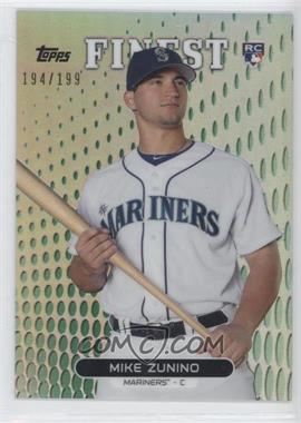 2013 Topps Finest - [Base] - Green Refractor #32 - Mike Zunino /199