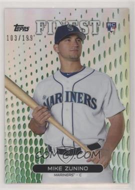 2013 Topps Finest - [Base] - Green Refractor #32 - Mike Zunino /199