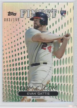 2013 Topps Finest - [Base] - Green Refractor #54 - Evan Gattis /199