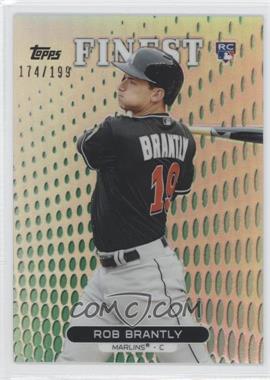 2013 Topps Finest - [Base] - Green Refractor #56 - Rob Brantly /199