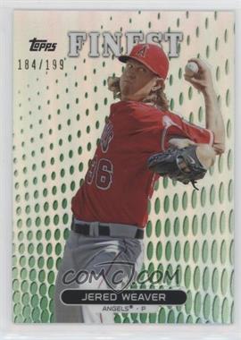 2013 Topps Finest - [Base] - Green Refractor #63 - Jered Weaver /199