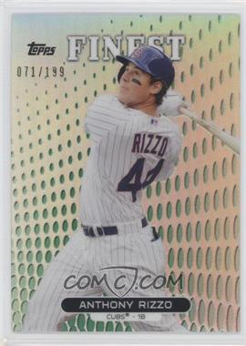 2013 Topps Finest - [Base] - Green Refractor #72 - Anthony Rizzo /199
