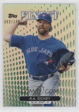2013 Topps Finest - [Base] - Green Refractor #74 - R.A. Dickey /199