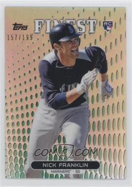 2013 Topps Finest - [Base] - Green Refractor #93 - Nick Franklin /199