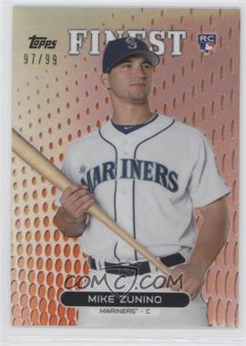 2013 Topps Finest - [Base] - Orange Refractor #32 - Mike Zunino /99