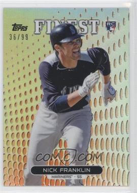 2013 Topps Finest - [Base] - Orange Refractor #93 - Nick Franklin /99