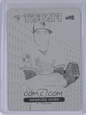 2013 Topps Finest - [Base] - Printing Plate Black #21 - Kevin Gausman /1