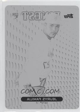 2013 Topps Finest - [Base] - Printing Plate Black #97 - Jeurys Familia /1