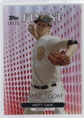 2013 Topps Finest - [Base] - Red Refractor #88 - Matt Cain /25