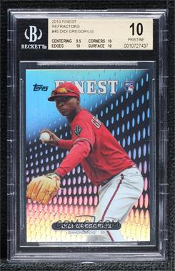 2013 Topps Finest - [Base] - Refractor #45 - Didi Gregorius [BGS 10 PRISTINE]